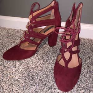 Suede heels